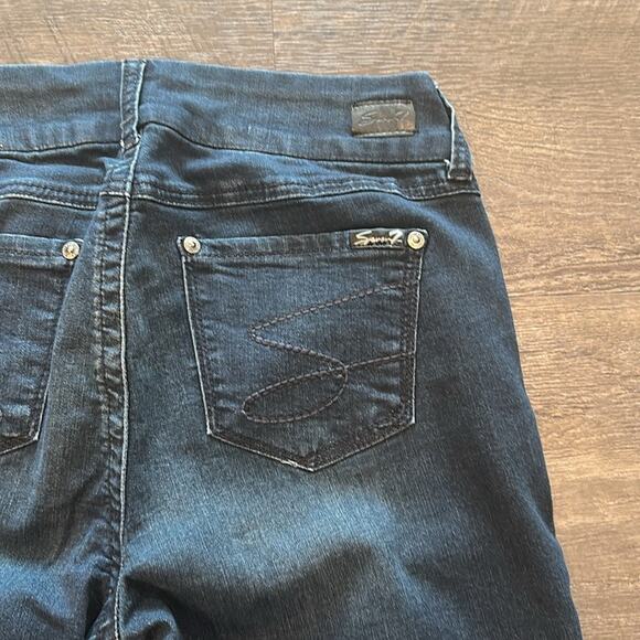 Seven7 10 Tummyless Darkwash Non-Distressed Skinny Jean - Picture 10 of 10